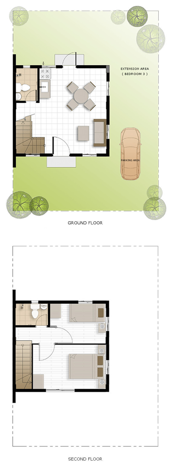 Bella Floor Plan House and Lot in San Vicente