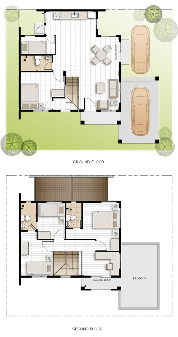 Freya Floor Plan House and Lot in San Vicente