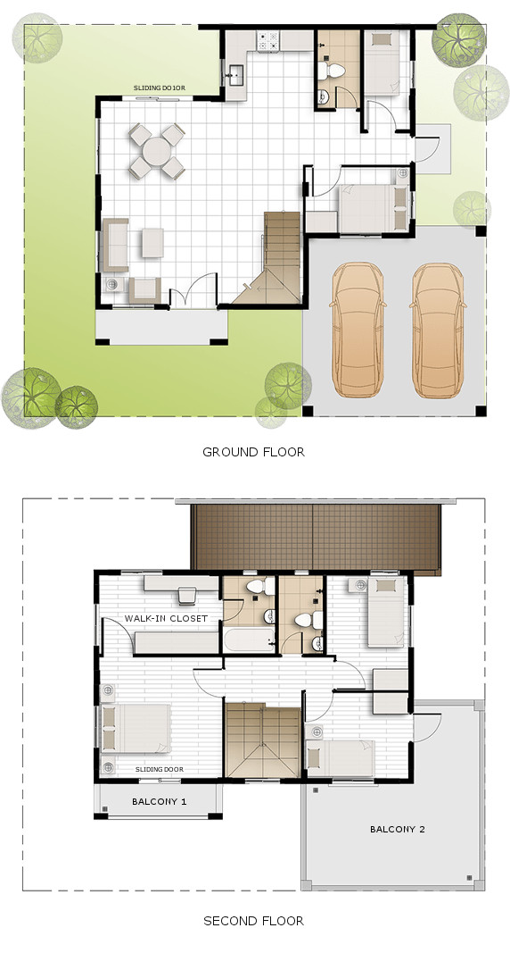 Greta Floor Plan House and Lot in San Vicente